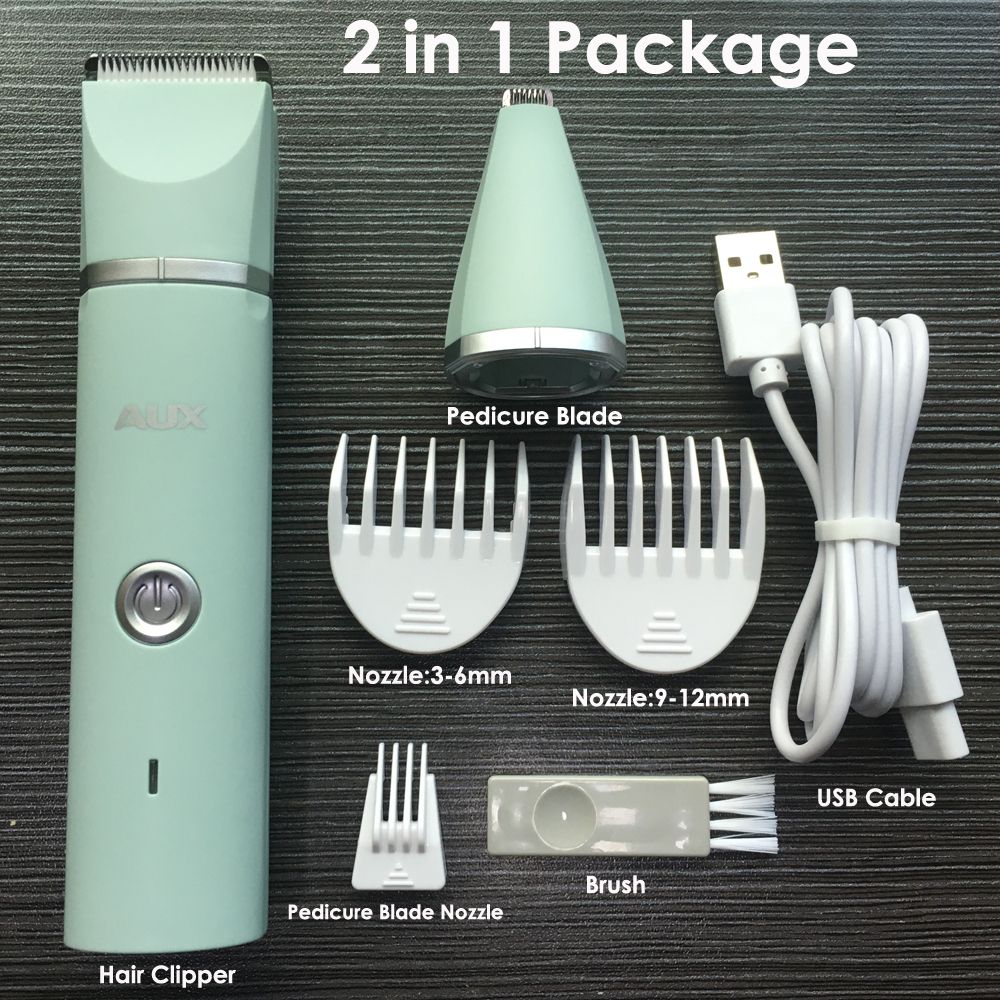 Dog Cat Hair Trimmer Paw Nail Grinder Pets Clippers Foot Nail Cutter Low Noise Dog Pet Grooming