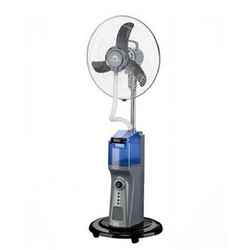 Andrakk Rechargeable Mist Fan With,remote, Solar Port And Free Usb Cable.