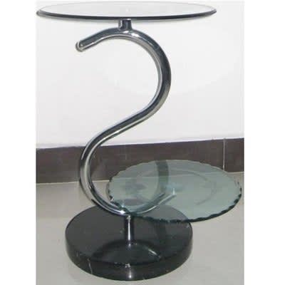 Glass Telephone Corner Table