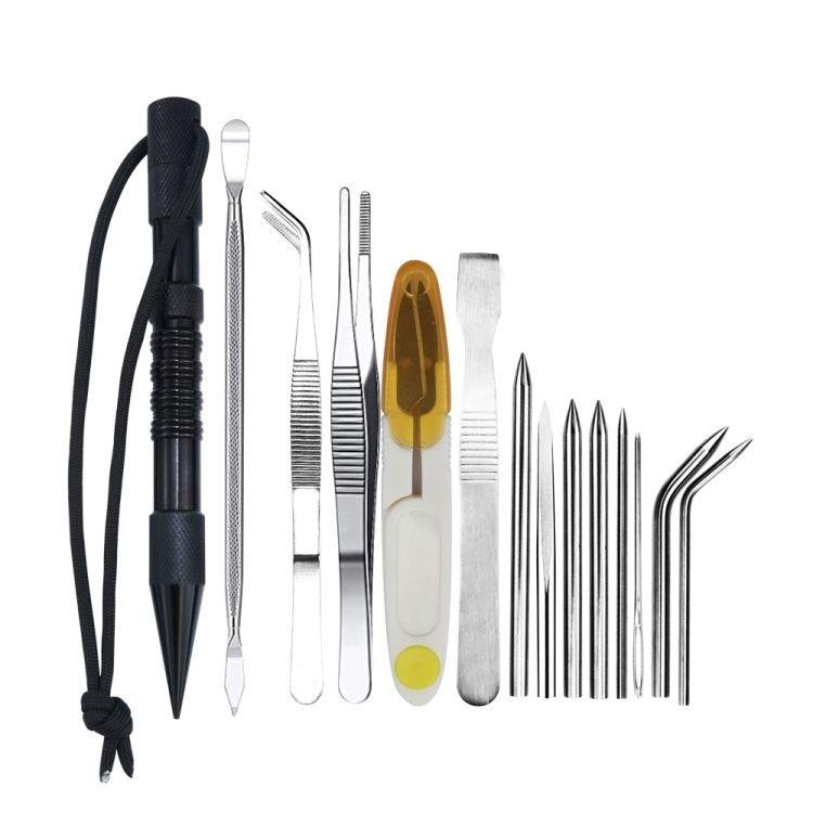 Bracelet Weaving Tool, Specification:  14 PCS / Set Black