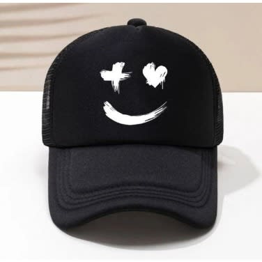 Love Smile Trucker's Hat/facecap - Black