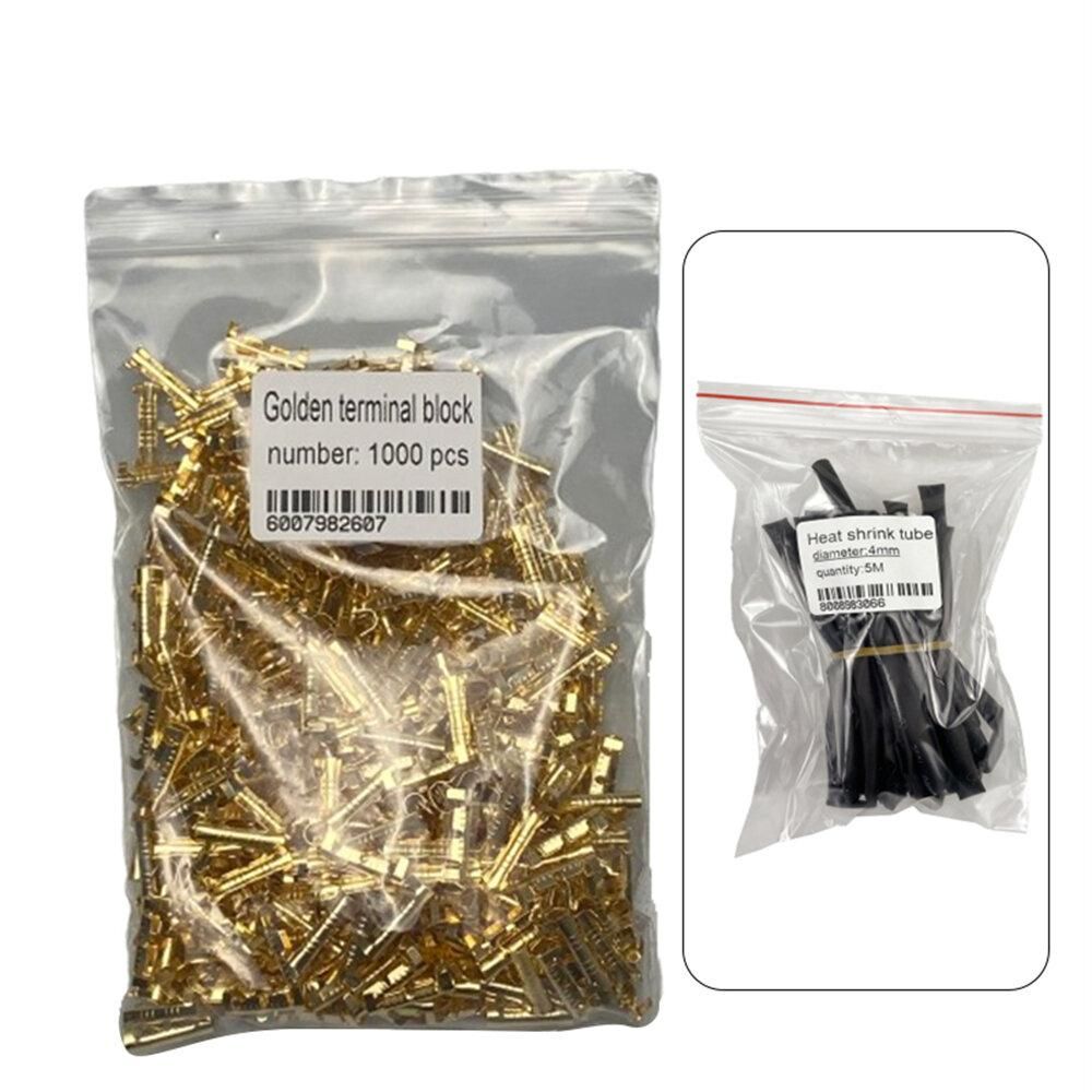 1000Pcs Gold 453 U-Type 0.3-1.5mm Terminal Cold Insertion Connector with Free Gift - Best Choice for Small Toothed Membrane Terminals and Electrical Connections