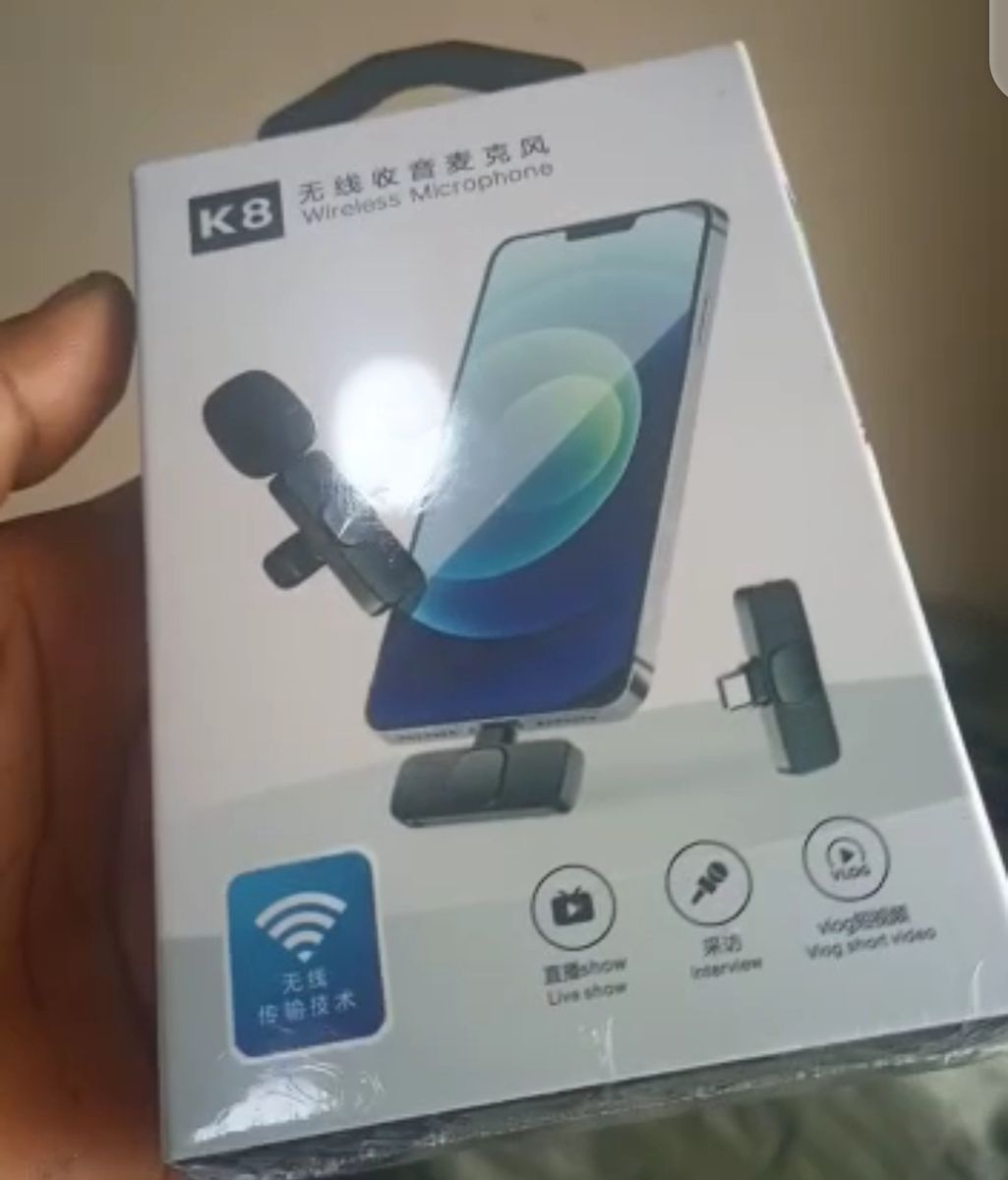 K9 Double Wireless Microphone For IPhone And Android Phone Mini Wireless Mic