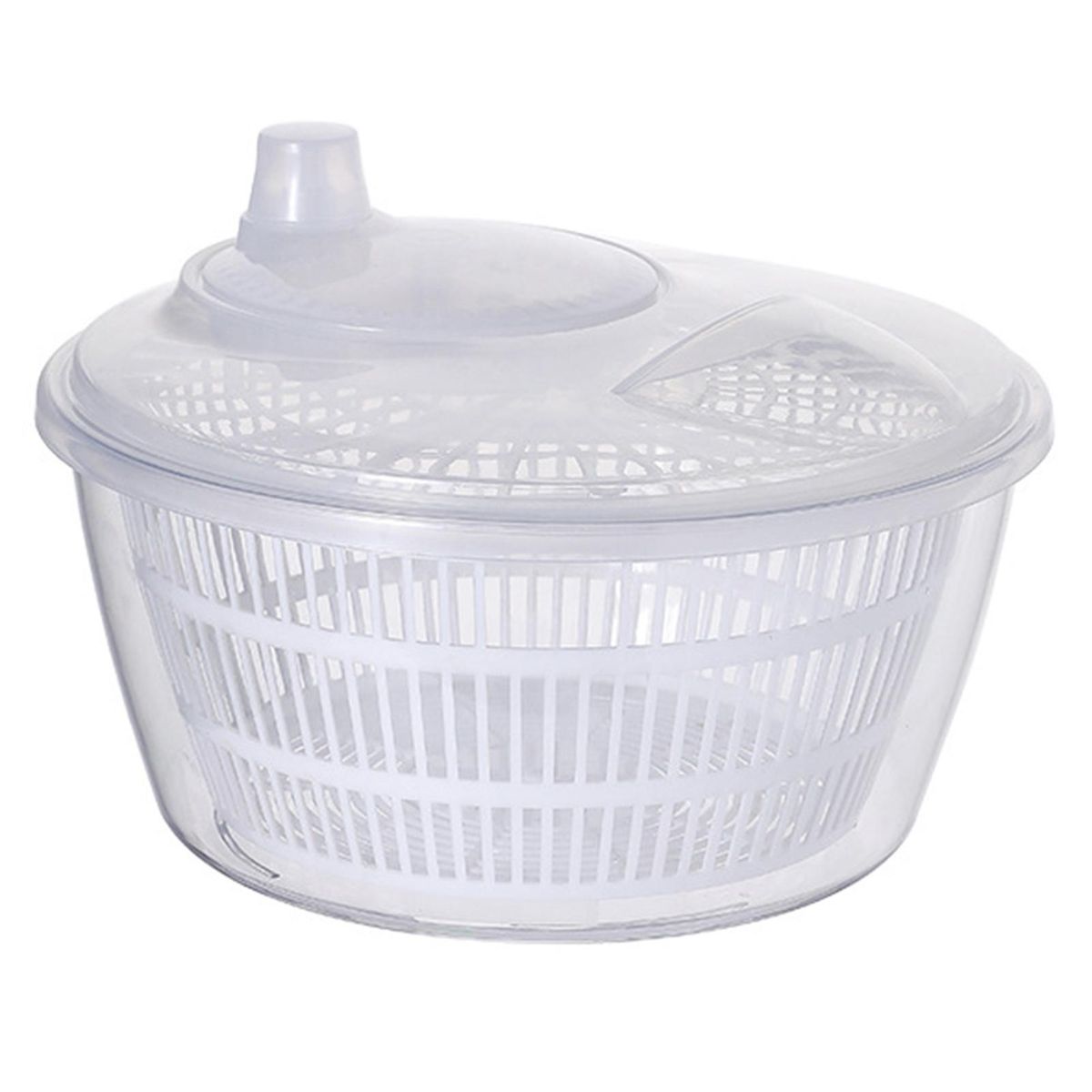 Detachable Double-layer Drain Basket Quick Drain Salad for Vegetables White