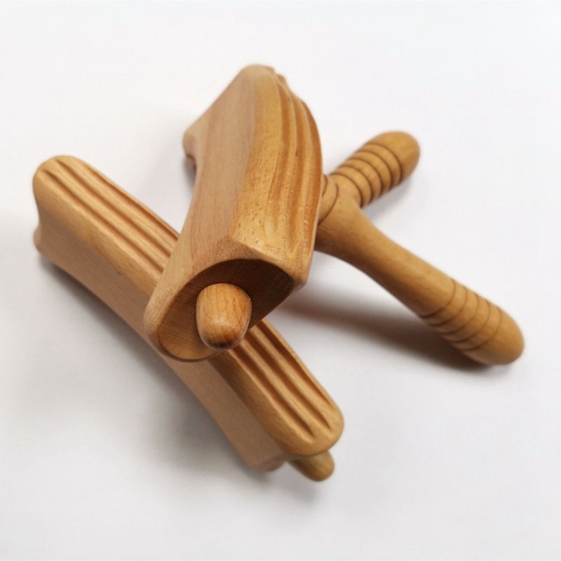 Stick Scrap Guasha Health Wooden Handle Therapy Massager Care Scraper Relax Massage Full Body Acupoint Massage Pressure New