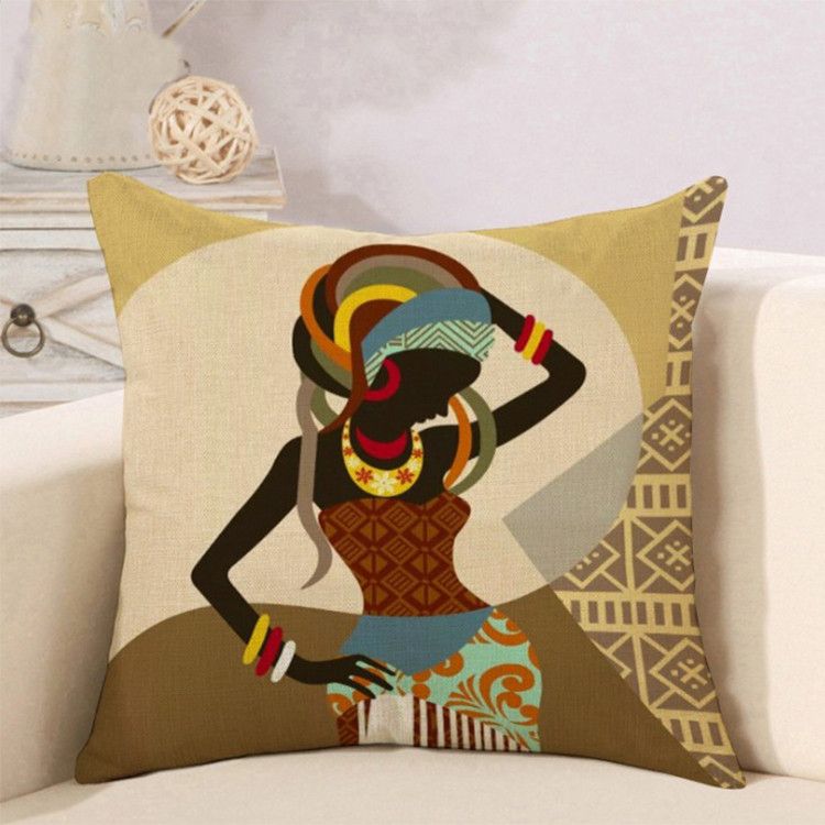 Throw Pillow -Dancing  AFRIC LADY