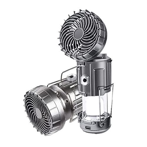 Solar Camping Fan With LED Lights Portable Solar Tent Lamp