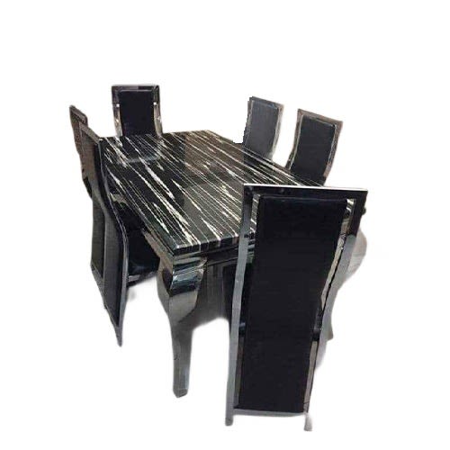 Executive Marble Dinning With 6 Chairs