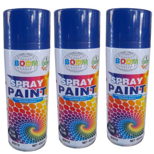 Blue 224 Spray Paint 3pcs