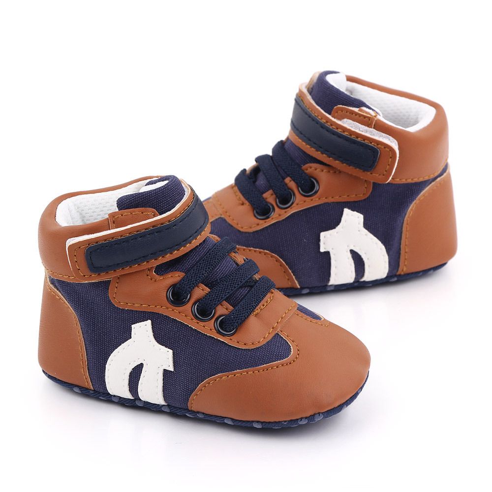 Sean Baby Boy High Ankle Prewalker Shoe - Brown