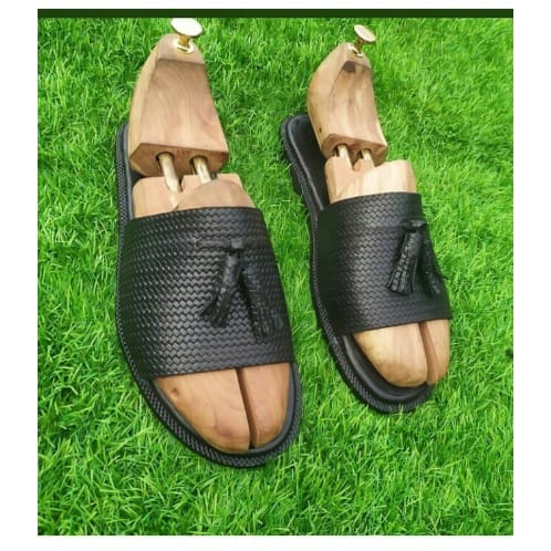 Male Basket Tassel Slippers