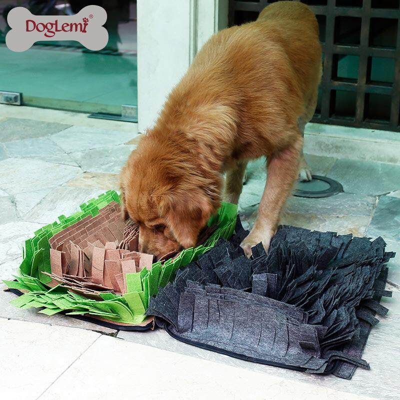 Pet Sniffing Mat Washable Dog Cat Smell Training Pad Consume Energy Puzzle Pet Toys Puppy Dog#Gray Dark Grey 44 * 32cm {average Size}