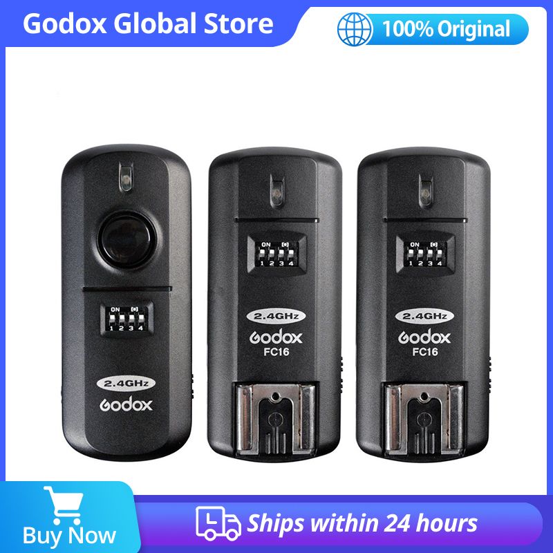 Godox FC-16 2pcs Receiver 16 Channel 2.4G Wireless Studio Camera Speedlite Flash Trier Studio Flash Trier For Canon Nikon