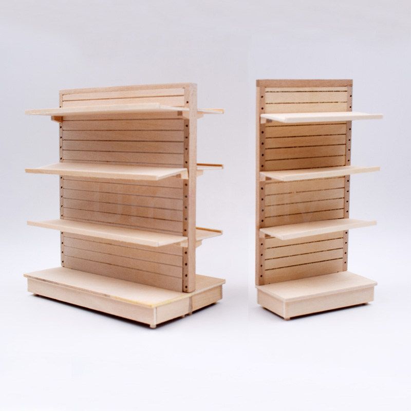 1:12 Wooden Shelves Dollhouse Supermarket Miniature Scale