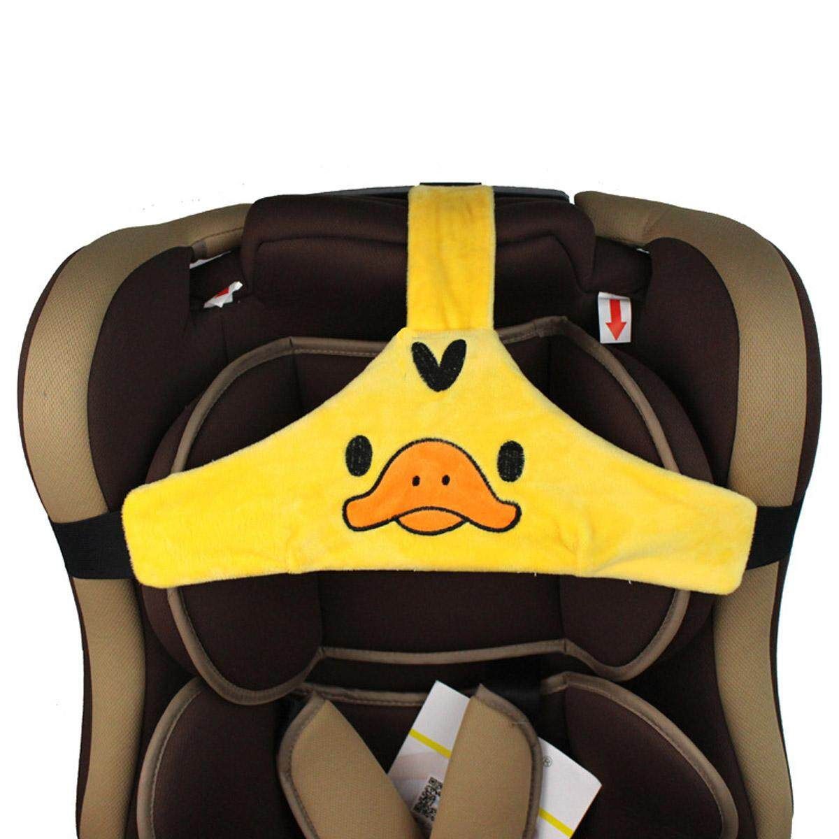 Baby Kids Head Neck Car Seat Belt Safety Headrest Pillow Pad Protector Yellow