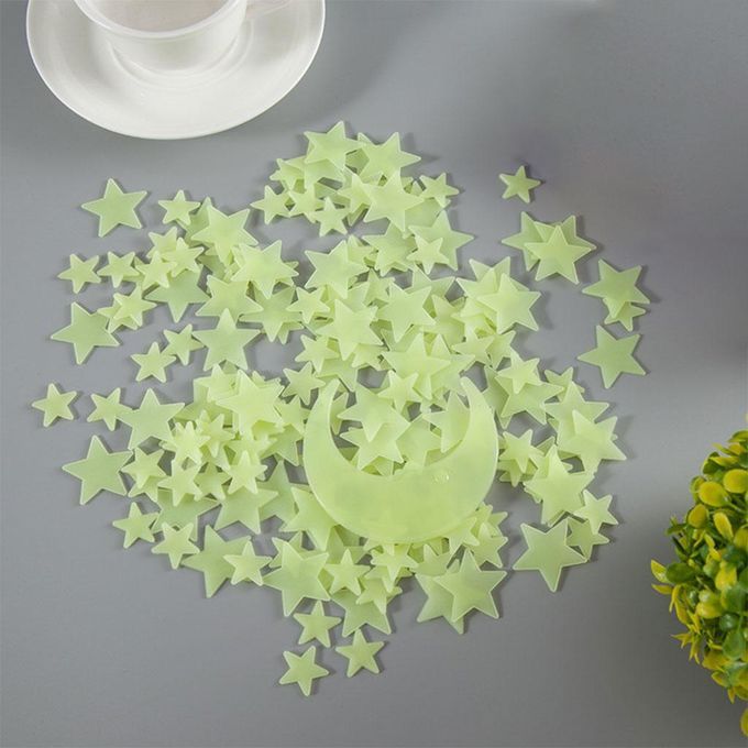 Glow In The Dark Stars For Ceiling Realistic 3D Stickers Starry