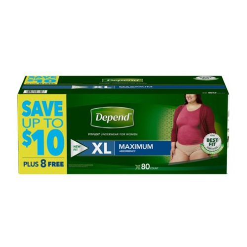 Fit Flex Incontinence Underwear For Women(XL) 80pcs