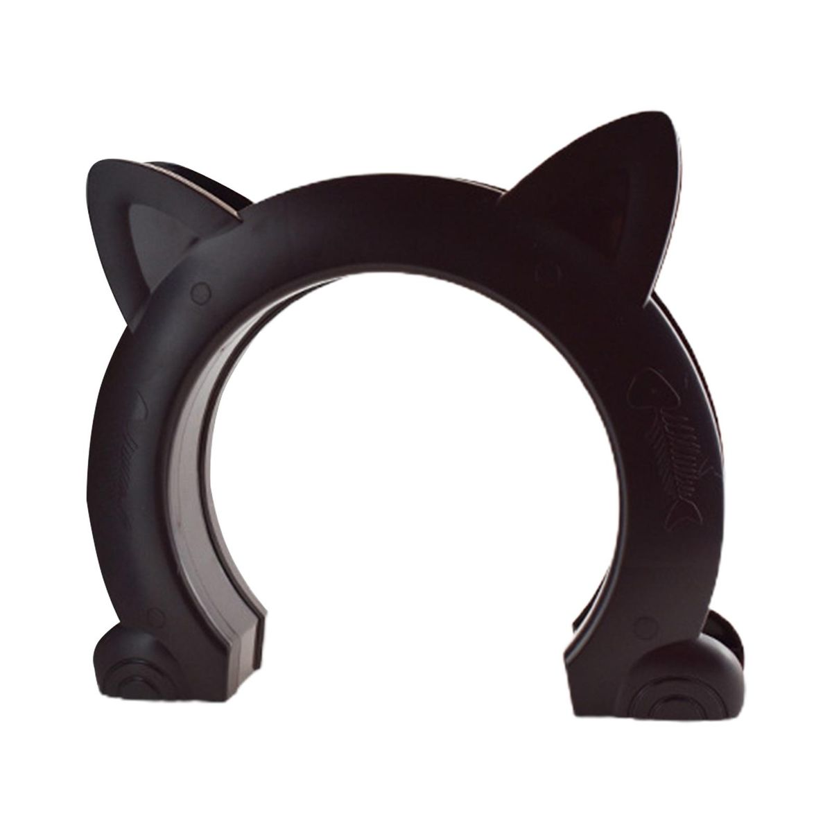 Pet Gate Cat Ears Shape Pet Kitten Puppy Passing Door Brown