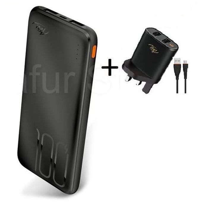 10000mAh 2.1A Fast Charging Power Bank + Fast Charger