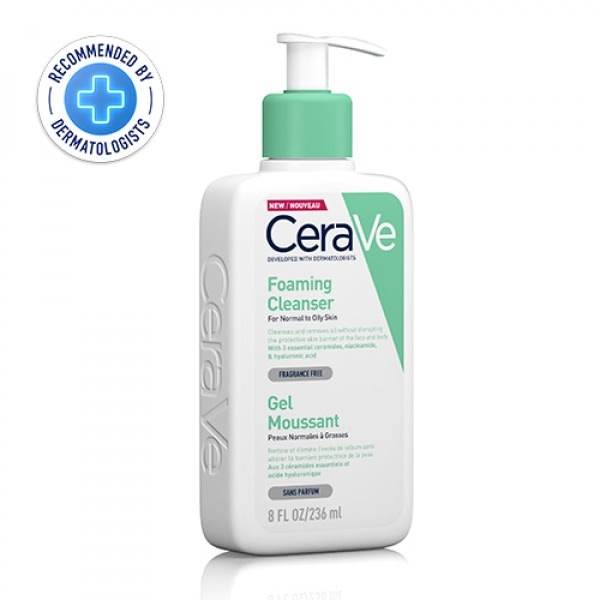 Foaming Cleanser for Normal to Oily Skin with Niacinamide and 3 Essential Ceramides 236ml