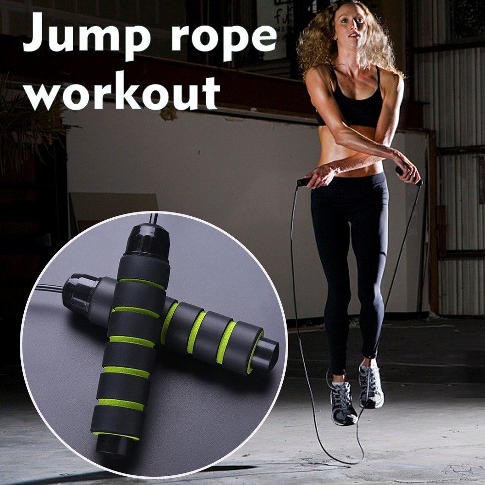 Jump Rope Fast Rope Skipping Adjustable Foam Anti Skid