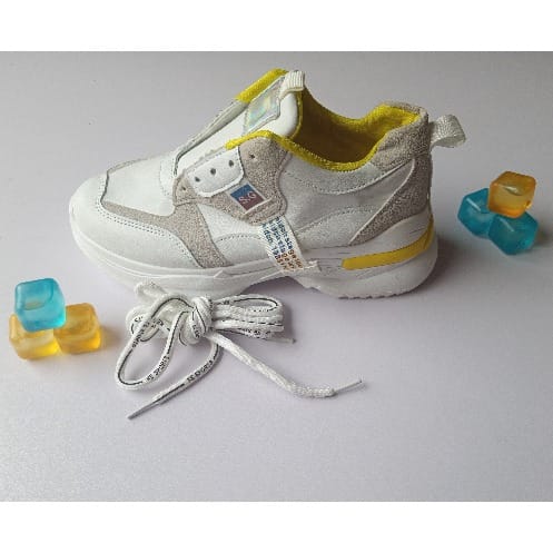 Girl's Sports Sneakers - White Multicolour
