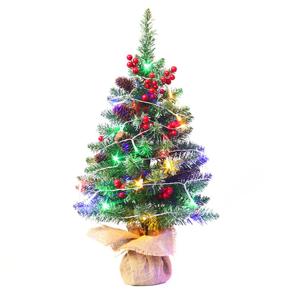 24 Inches Mini Christmas Trees Battery Operated Artificial