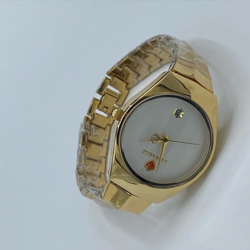 Women&rsquo;s Polished Wrist Watches - Steel Gold