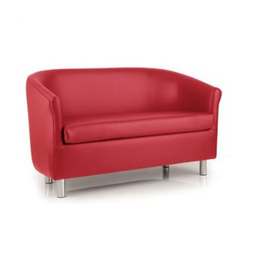 3 Seaters Sofa Bucket Chair - Red