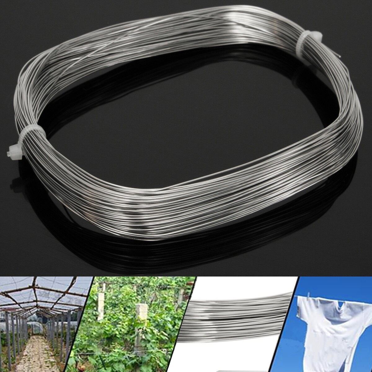 304 Stainless Steel Bright Single Wire Rope 0.6mm Dia 1/4'' 100ft 30M/1181.1''