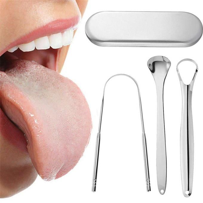 3-Pack Tongue Cleaner Oral Hygiene Tools