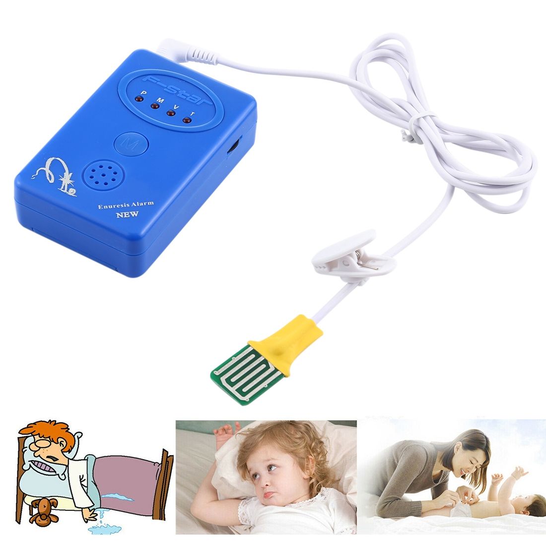 Baby Bedwetting Enuresis Urine Bedwetting Sensor Alarm