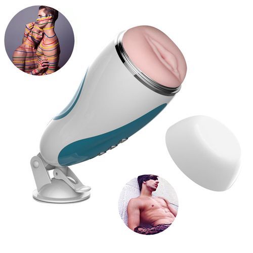 Male Sucking Vibrating Masturbation Cup  Adult Sex Products