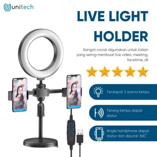 Mobile Phone Live Light Holder Stand