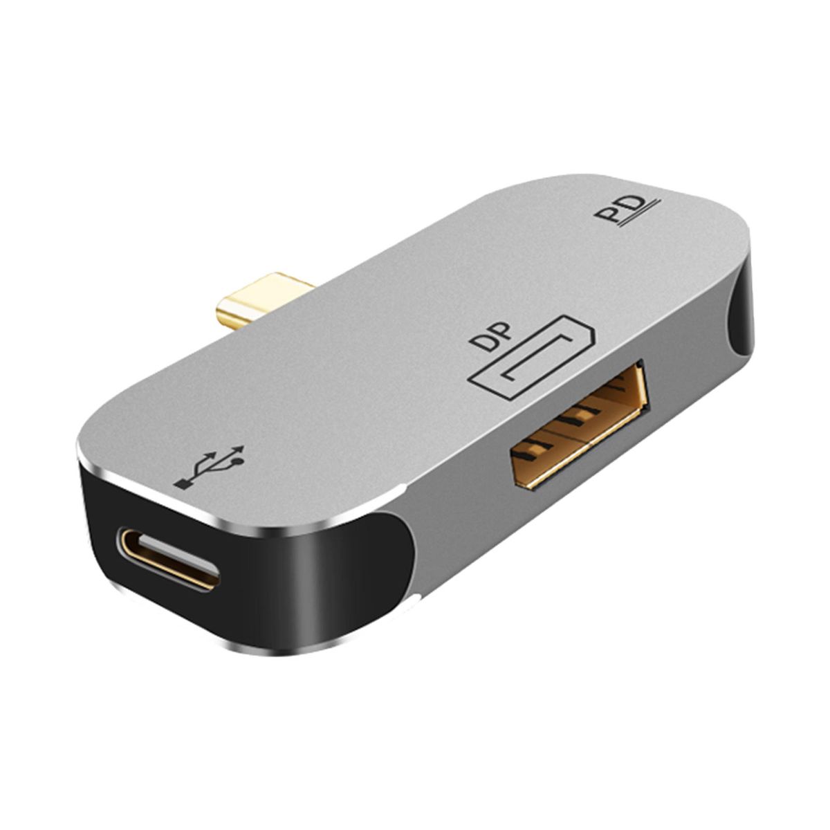 3 In1 Docking Station USB DP PD Charging Port Large DP PD Type C A