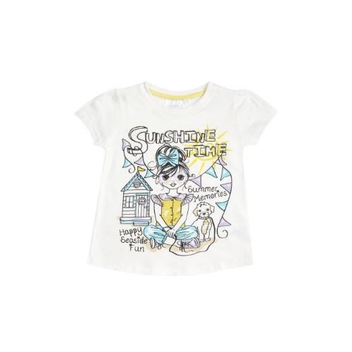 Giris Printed Girls Sunshine Time T-shirt
