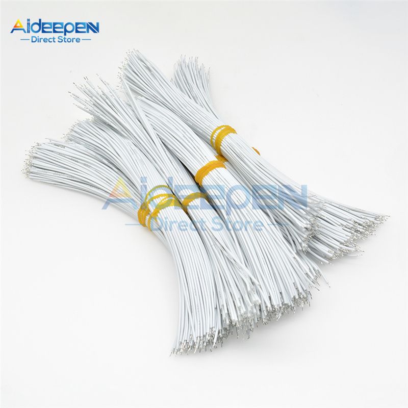 100Pcslot UL1007 24AWG 8CM 10CM Double Solder Wire Tinned