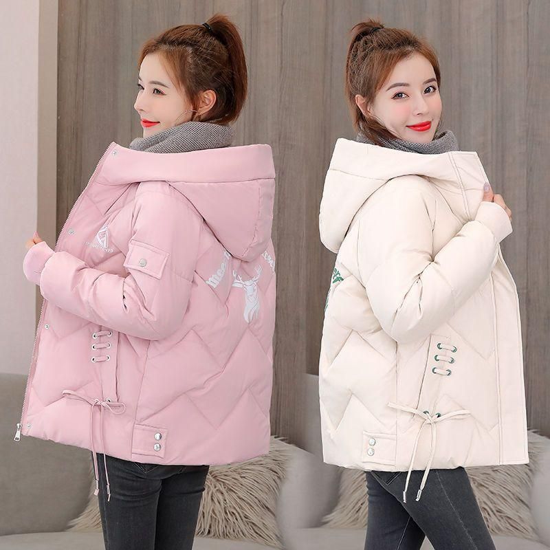 Winter down Cotton Jacket Women's Short 2023 New Korean Style Cotton-Padded Jacket Fashion Thickened Cotton-Padded Coat Oversized Loose Coat