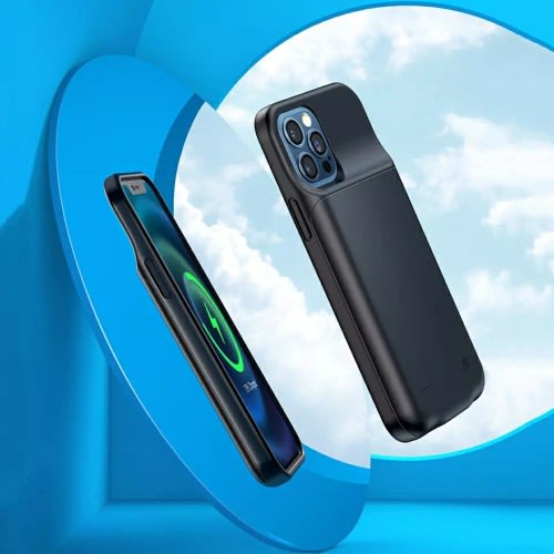 Silicone Shockproof Battery Charging Cases For iPhone 13 Mini - 6800mAh