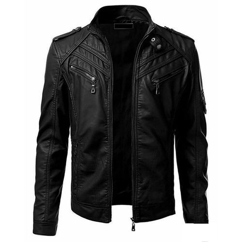 Motorcycle Leather Jackets Men Leather Coat