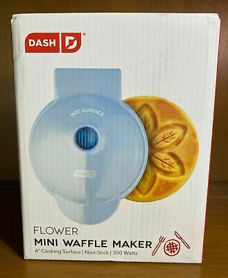 4" Non-Stick Flower Mini Waffle Maker