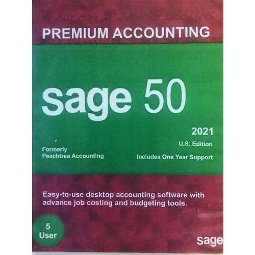 50 Premium 2021 5user accounting software  Perpetual License DVD