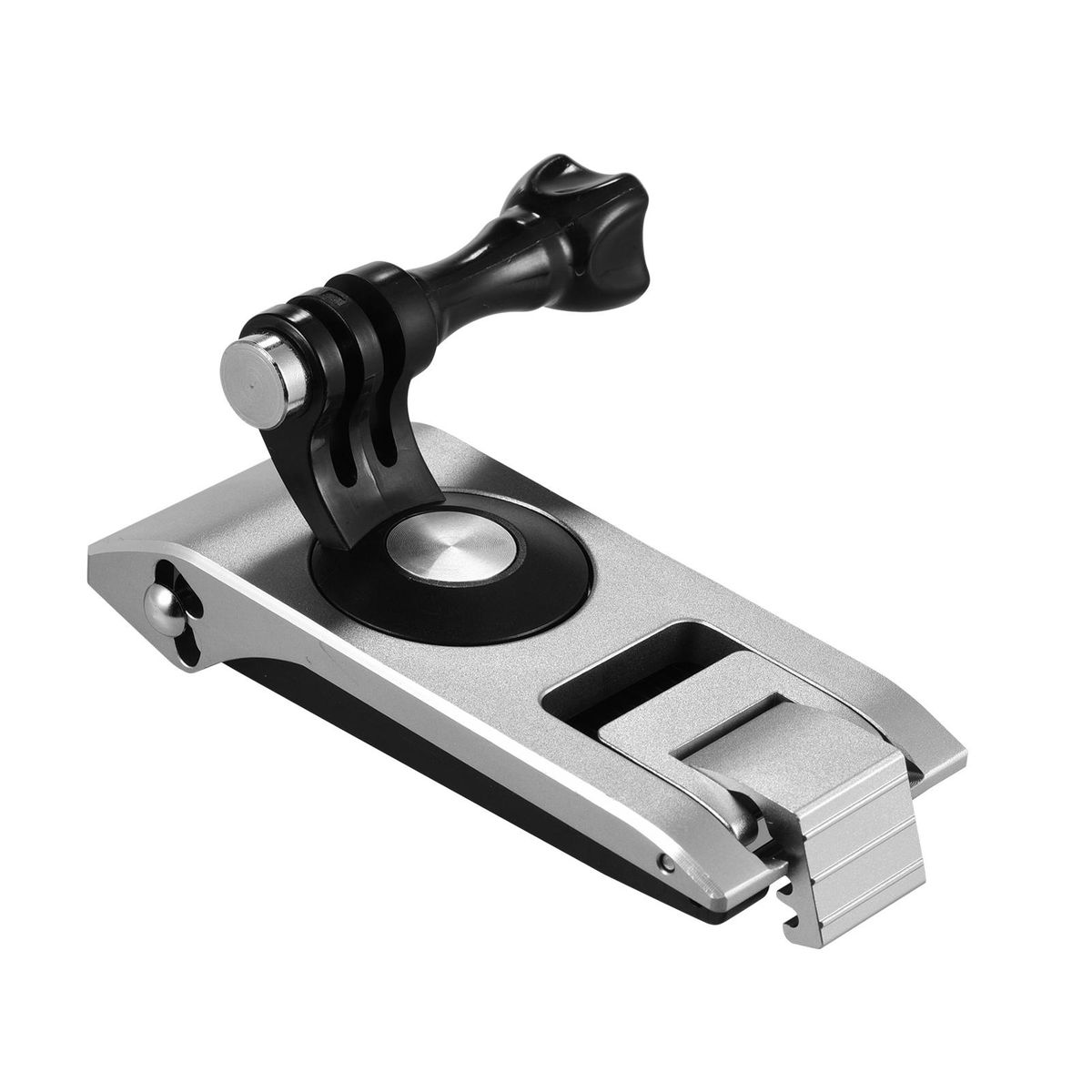 Aluminum Action Camera Backpack Shoulder Strap Clip Mount Strap Holder 360&deg; Rotatable 6-level Thickness CNC Technology with Action Camera Mount