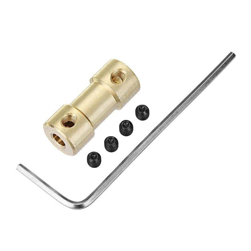 3.175mm-3.175mm Brass Coupler DIY Motor Shaft Coupling Joint Connector For Miller Spindle Motor