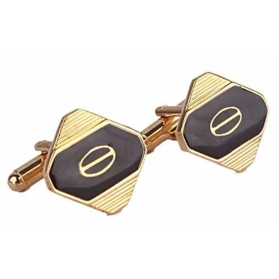 Men's Hound Gold Plated Cufflinks - Gold
