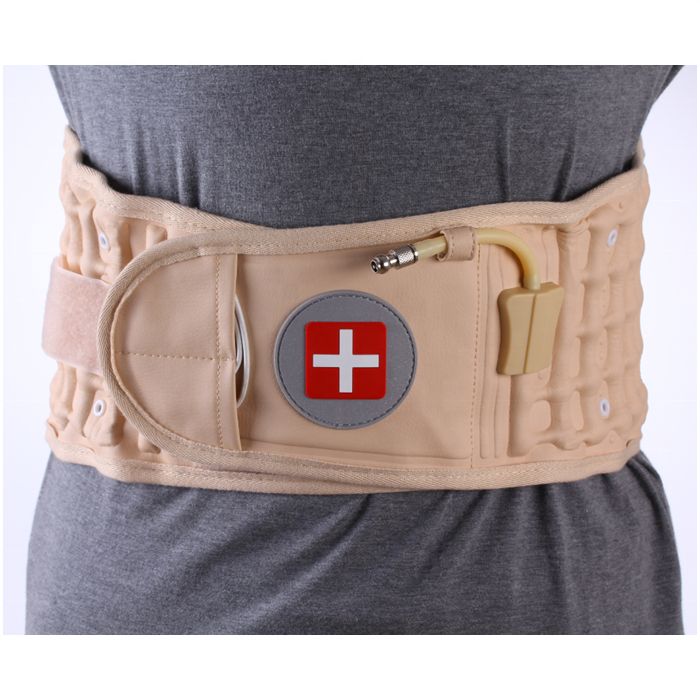 Lumbar Spinal Support Back Pain Relief Belt With Hand Pump