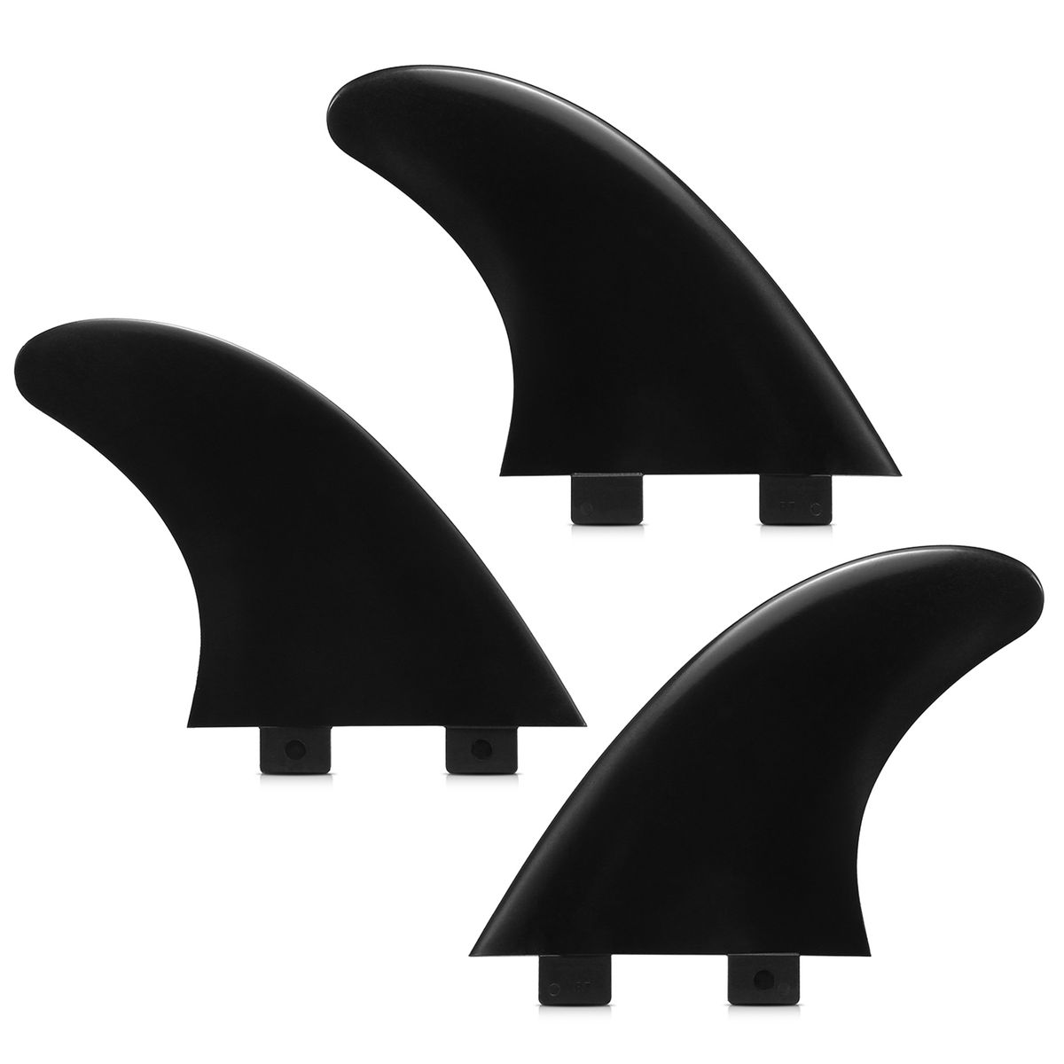 3PCS Surfboard Fin Thrusters Fins Fiberglass Nylon Surf