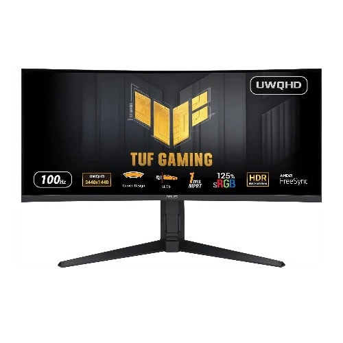 Tuf Gaming Vg34vqel1a Curved Gaming Monitor - 34 Inch Uwqhd (3440 X 1440) - 100hz