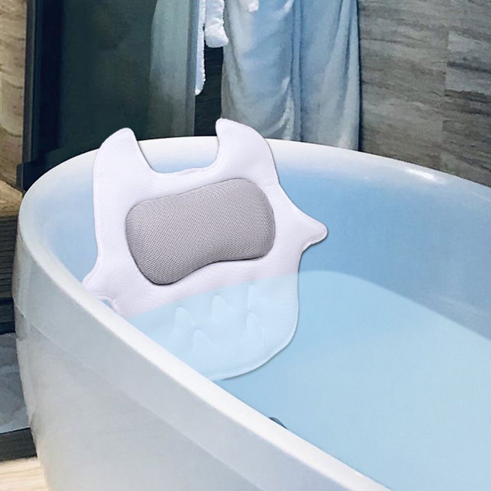 3D Air Mesh Breathable Spa Bath Pillow Neck Cushion