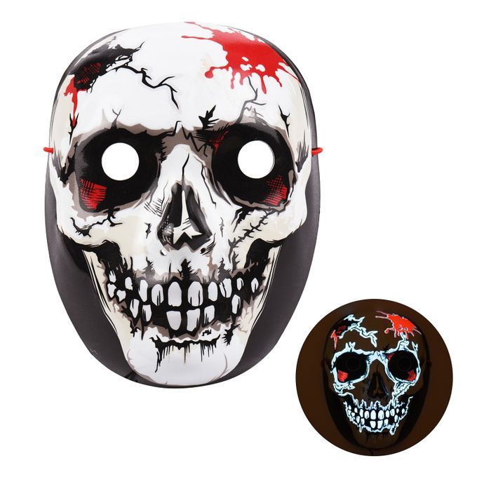 Halloween Scary Mask Light Up Masks With Steady Light Slow